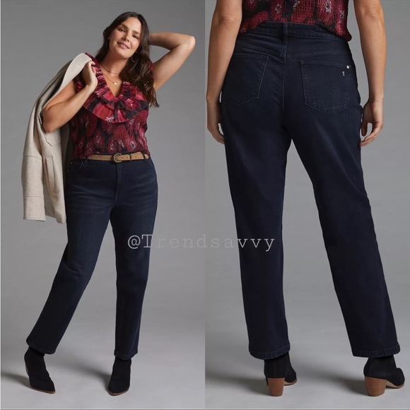 Anthropologie Denim - ANTHROPOLOGIE Pilcro Vintage Straight Jean High Waist Ankle Plus Size 18W NWT